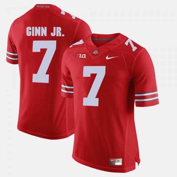 Ohio State Buckeyes Ted Ginn Jr. Men's #7 Game Alumni Scarlet College Football Jersey 2404FSRI7